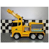 Kamion na akumulator scania z žerjavom 12v rumena | Shoptok.si
