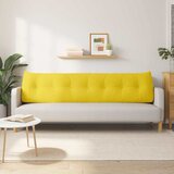  Jastuk za leđa Svijetlo žuta 200 x 24 x 50 cm tkanina | shoptok.hr