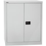 BISLEY Omara s krilnimi vrati UNIVERSAL, VxŠxG 1000 x 914 x 400 mm, 1 pocinkana polica, 2 nivoja, svetlo siva | Shoptok.si