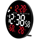 Digitalni zidni sat sa LED zaslonom i daljinskim upravljačem - 25 cm | Shoptok.si