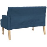  Klupa s jastucima plava 113 x 64,5 x 75,5 cm od tkanine | Eponuda.com