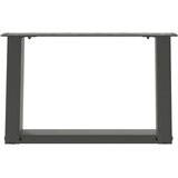  Noge za klub stolić U-oblik 2 kom antracit 50 x (30-31) cm čelik | shoptok.hr