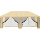  Pokrov za gazebo s bočnim zidovima Krem 600,5 x 300,5 cm | shoptok.hr