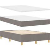Box LED Box Spring Postelja z vzmetnico Taupe 120 x 200 cm blago, (5000127037) | Shoptok.si
