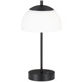 Honsel Moderne tafellamp zwart 35 cm opaal glas incl. LED 3-staps dimbaar - Djent Cene