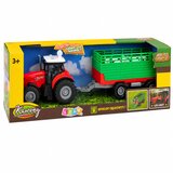  Tractor with Trailer for Transporting Animals Cow Figures Lights Sounds 4 pcs. | Shoptok.si