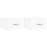 Maison Chic Stenski Dvo delni komplet Nočne omarice - Nočne mize bela 35x35x20 cm, (21689021) Cene