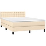  box spring s madracem LED krem 140x190 cm od tkanine | shoptok.hr