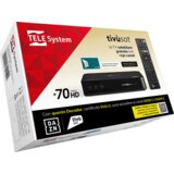 TELE System satelitski sprejemnik, DVB-S/S2 s pametno kartico tivùsat - TS9019 HD + Tivusat kartice | Shoptok.si