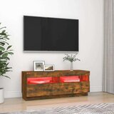 TV ormarić s LED svjetlima boja dimljenog hrasta 100x35x40 cm | shoptok.hr