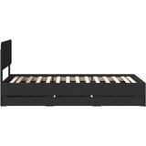  Krevetna konstrukcija Crna 90 x 190 cm Konstrukcijsko drvo | shoptok.hr