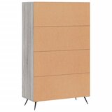  Visoka komoda siva boja hrasta 69,5x31x115 cm konstruirano drvo | Eponuda.com