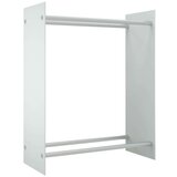 vidaXL Stalak za drva za ogrjev bijeli 80 x 35 x 100 cm kaljeno staklo | shoptok.hr