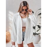 DStreet Koszula damska oversize muślinowa MUSLINEA biała | shoptok.hr