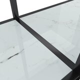  Konzolni stol bijeli 180 x 35 x 75,5 cm od kaljenog stakla | Eponuda.ba