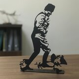 Atelier Del Sofa dekorativna figura Büyük taarruz pod, 20x30 cm, 2 mm, crna Cene