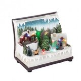 Elementa leddio/z led stona svetleca diorama zimski motiv:snesko i dev. Cene