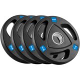 Rebel Active olimpijski utezi od lijevanog željeza, gumirani, 4x5 kg, rupa 51 mm | shoptok.hr