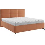 CARRYHOME OBLAZINJENA POSTELJA 180 cm x 200 cm , tekstil opečnato rjava Cene