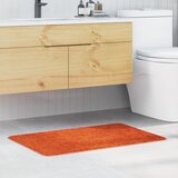vidaXL Oranžna Poliester 60 x 90 cm Nedrseča Kopalniška preproga Cene