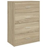 vidaXL Komoda sonoma hrast 60x31x84 cm inženirski les | Shoptok.si