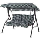 DAJAR Temno zelena/temno siva kovinska vrtna gugalnica Luna – | Shoptok.si