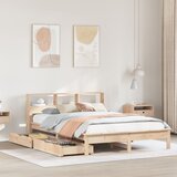 vidaXL Krevet s regalom za knjige bez madraca 140x190 cm od borovine Cijene