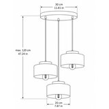  Luster na sajli IGNIA 3xE27/60W/230V braon/zlatna | Eponuda.com