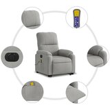  Električni masažni naslonjač na podizanje svijetlosivi | shoptok.hr