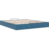 vidaXL Otomanski posteljni okvir brez vzmetnice temno modro 180x200 cm | Shoptok.si