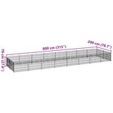  Kavez za pse crni 16 m² čelični | shoptok.hr