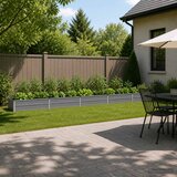  Povišeni vrtni krevet Siva 400 x 40 x 24 cm | shoptok.hr