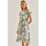 Bianco Lucci Women's Multi Patterned Elastic Waist Dress Cene