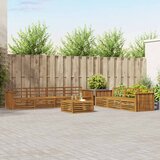  Set vanjskih sofa 8 kom. Prirodna Čvrsto drvo akacije | shoptok.hr