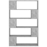vidaXL Ormarić za knjige / pregrada boja betona 100x24x155 cm iverica | shoptok.hr
