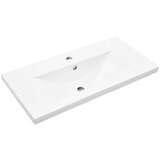  Kupaonski Ormar s Ugrađenim Lavabo - Umivaonikom Crni Hrast Konstruirano Drvo | shoptok.hr