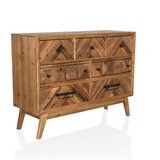 MID.YOU Široka Komoda Santjago Wood, Rjava | Shoptok.si
