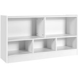 Costway Otroška knjižna omara z razdelki in organizatorjem Bela 112 x 30 x 60 cm, (5000007220) | Shoptok.si