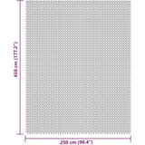 vidaXL Podna prostirka za kampiranje krem 4 5 x 2 5 m | shoptok.hr