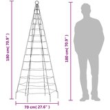  Svjetlo za božićno drvce na stijegu 200 LED šarene 180 cm | shoptok.hr