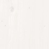  Posteljni okvir z vzglavjem bel 150x200 cm trdna borovina, (21303582) | Shoptok.si