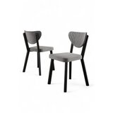 Hanah home set stolica (6 komada) arfe grey black | ePonuda.com