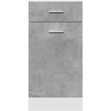 vidaXL Spodnja omarica s predalom betonsko siva 40x46x81,5 cm | Shoptok.si