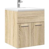vidaXL Kopalniška omarica za umivalnik Sonoma Oak 41x38,5x46 cm | Shoptok.si