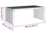 vidaXL stolić za vrt 90x49.7x36 cm od čvrstog drveta tikovina | shoptok.hr