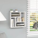  Zidna polica bijela 45,1 x 16 x 45,1 cm konstruirano drvo | shoptok.hr