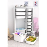 Hanah home višenamenska polica rine 2D4K8U white Cene