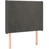  box spring s madracem LED tamnosivi 100x200 cm baršun | shoptok.hr