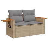  6-dijelni set vrtnih sofa s jastucima bež od poliratana 85 x 62 x 69 cm | shoptok.hr