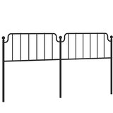  Metalno zamjensko uzglavlje crno 193 cm | shoptok.hr